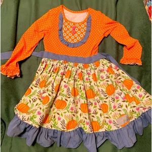 Girls Pumpkin Dress
